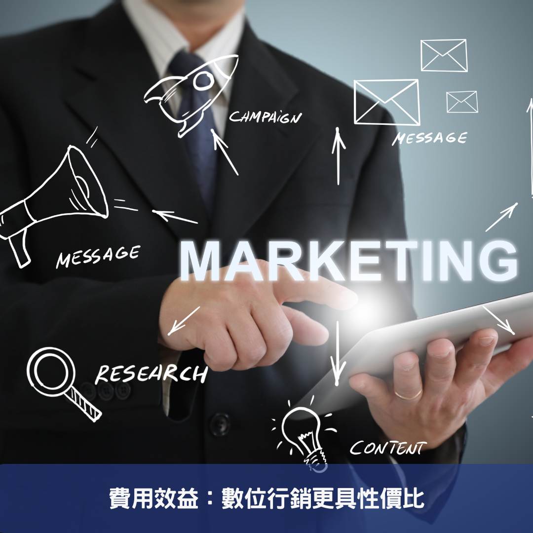 費用效益：數位行銷更具性價比