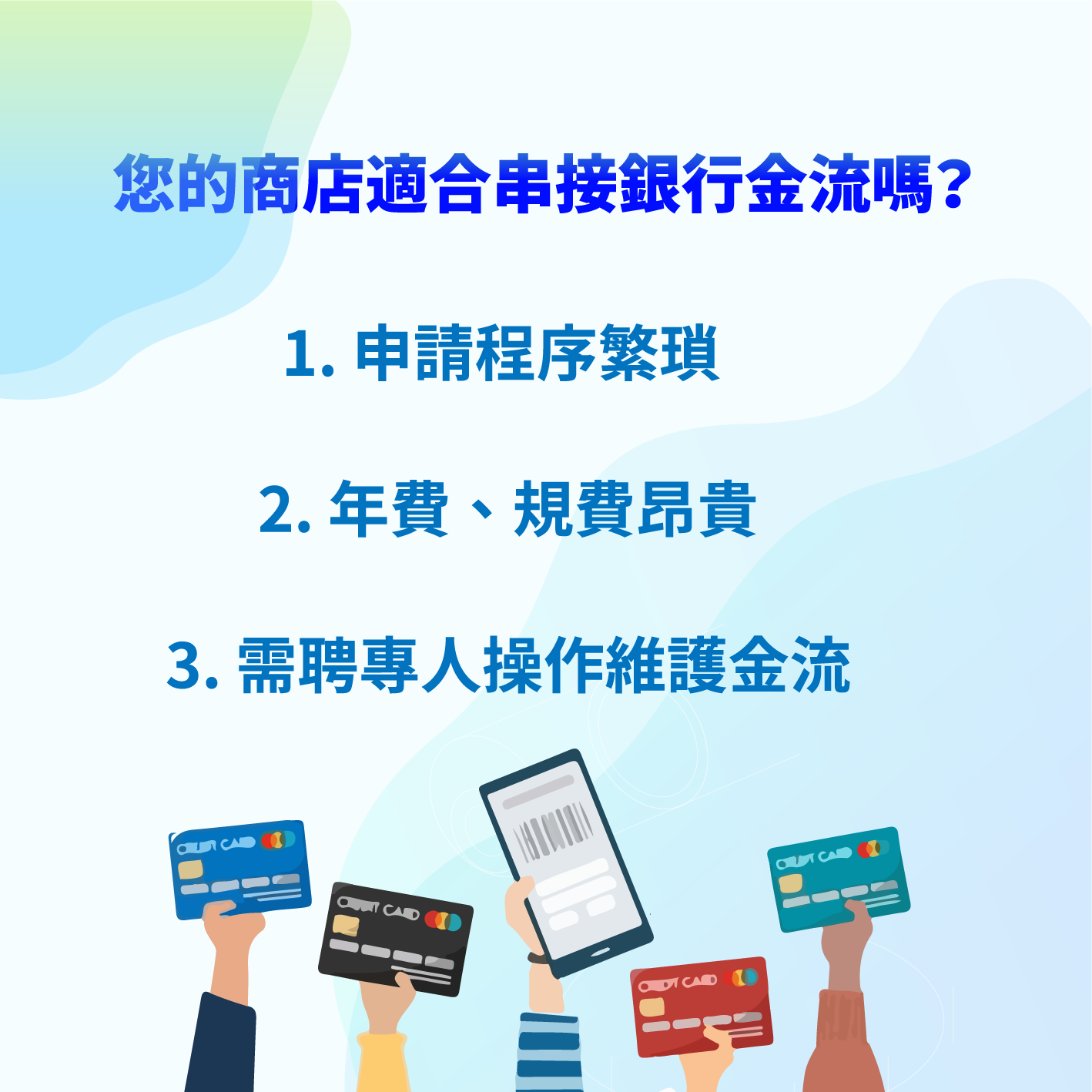 您的商店適合串接銀行金流嗎？