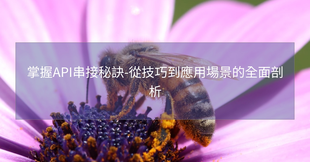 掌握API串接秘訣-從技巧到應用場景的全面剖析